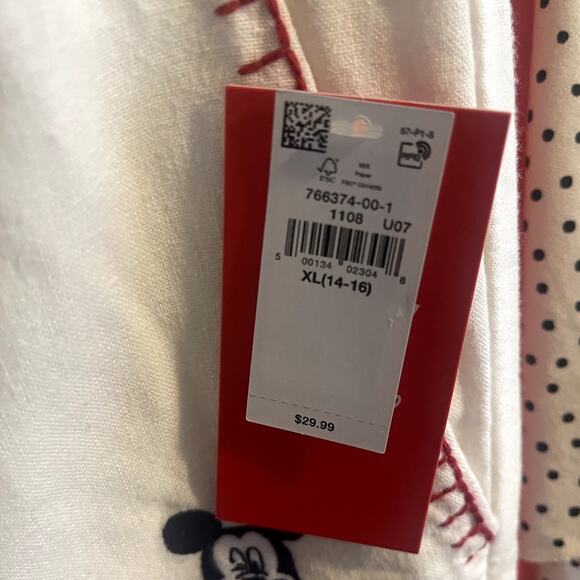 NWT Old Navy x Disney Mickey Mouse Linen-Blend Jogger Shorts Cruise Sz XL(14-16) - Picture 5 of 5